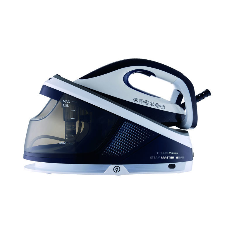 Primo PRSS-40506 Ατμοσύστημα σιδερώματος  3100W Opti-temp Ceramic, 8Bar, 1.5L Λευκό/Μπλε  (400506)
